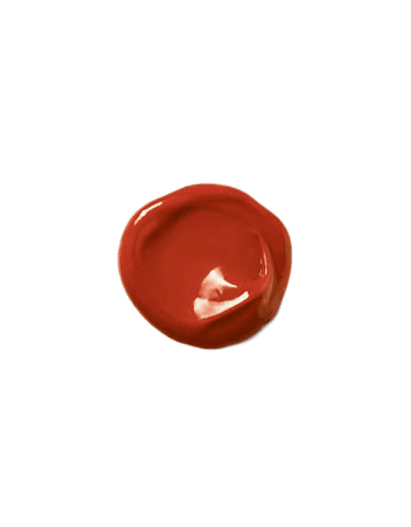 A round, glossy blob of dark red Moroccanoil Color Depositing Mask Copper stands vividly against a white background.